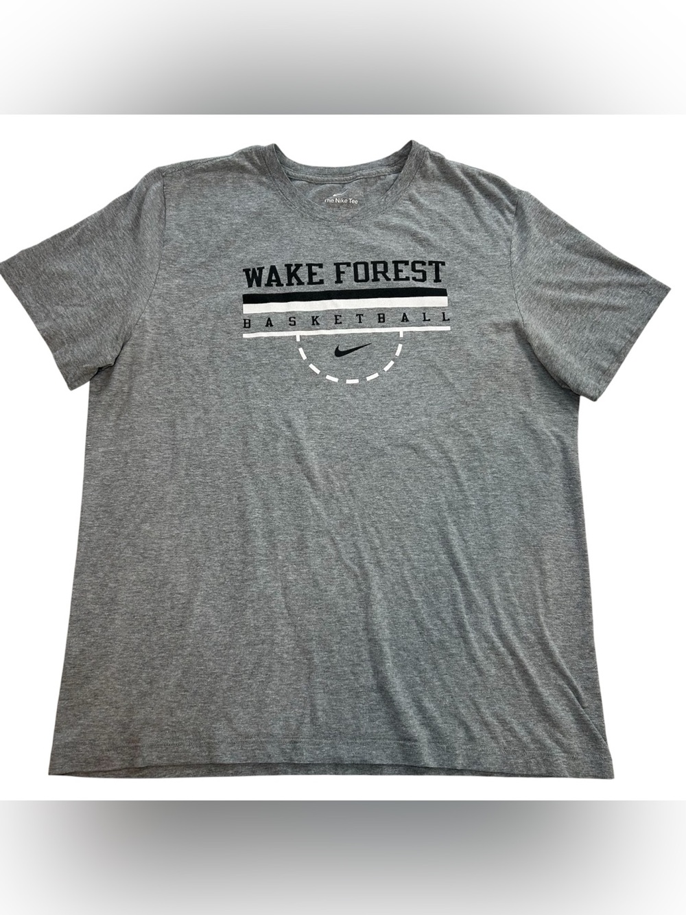 Nike Wake Forest Demon Deacons Basketball Men’s T-Shirt Gray Just Do It size L